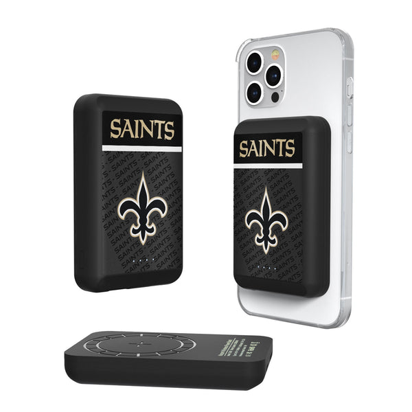 New Orleans Saints Endzone Plus Wireless Mag Power Bank