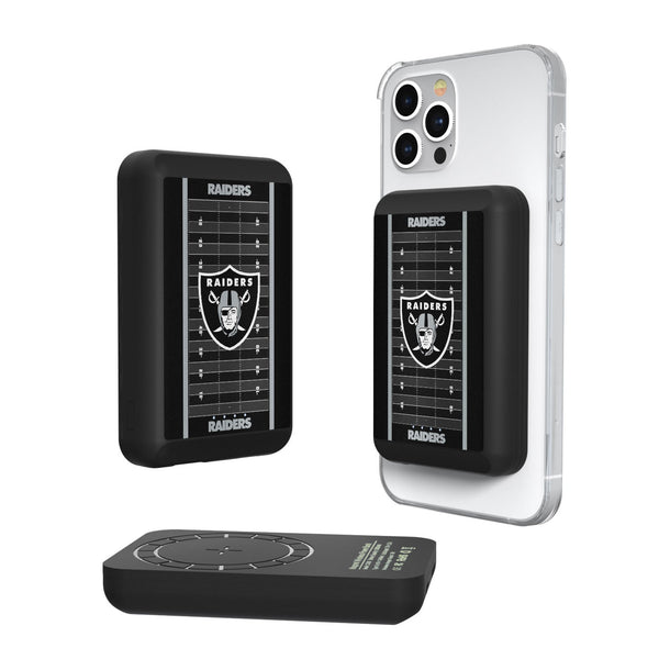 Las Vegas Raiders Field Wireless Mag Power Bank