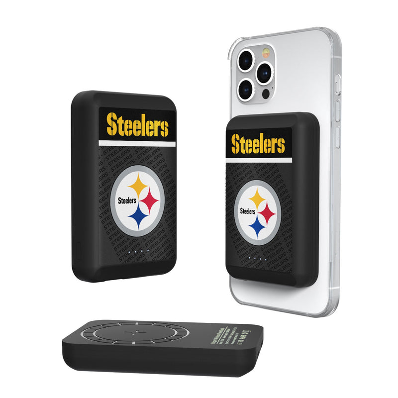 Pittsburgh Steelers Endzone Plus Wireless Mag Power Bank