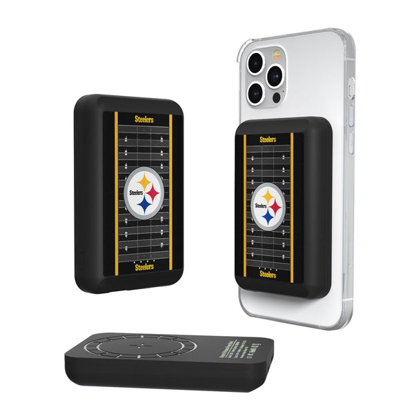 Pittsburgh Steelers Field Wireless Mag Power Bank