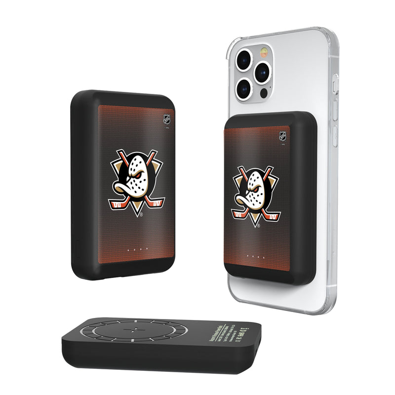 Anaheim Ducks Linen Wireless Mag Power Bank