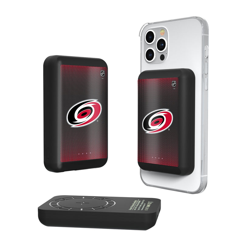 Carolina Hurricanes Linen Wireless Mag Power Bank