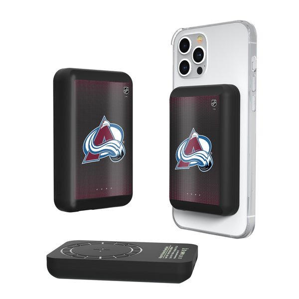 Colorado Avalanche Linen Wireless Mag Power Bank