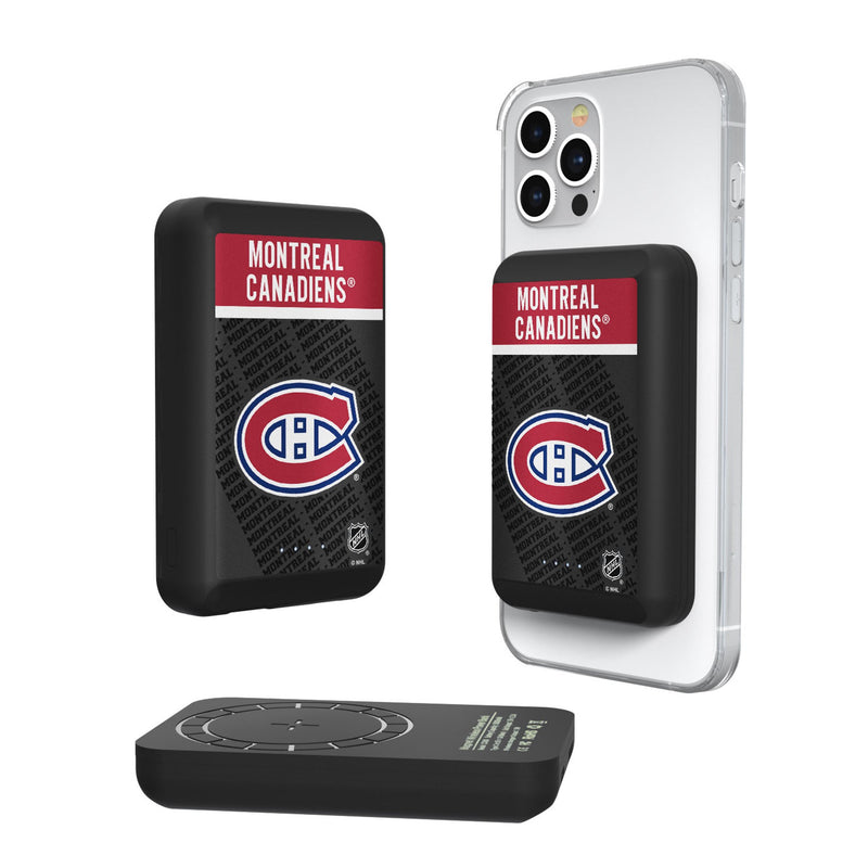 Montreal Canadiens Endzone Plus Wireless Mag Power Bank