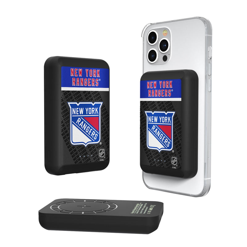 New York Rangers Endzone Plus Wireless Mag Power Bank