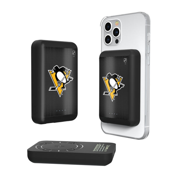 Pittsburgh Penguins Linen Wireless Mag Power Bank