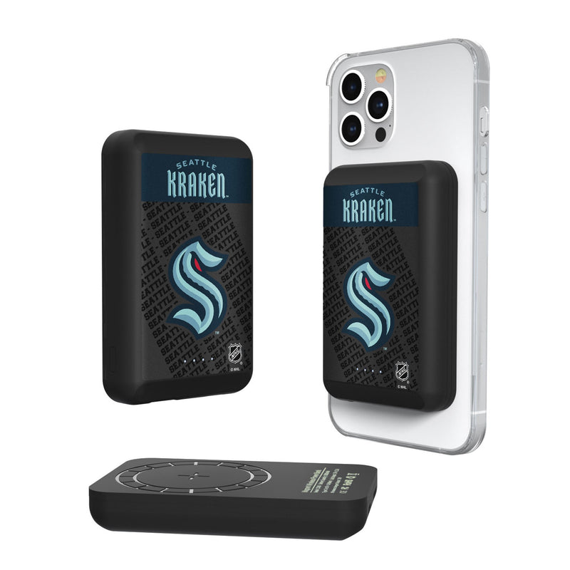 Seattle Kraken Endzone Plus Wireless Mag Power Bank