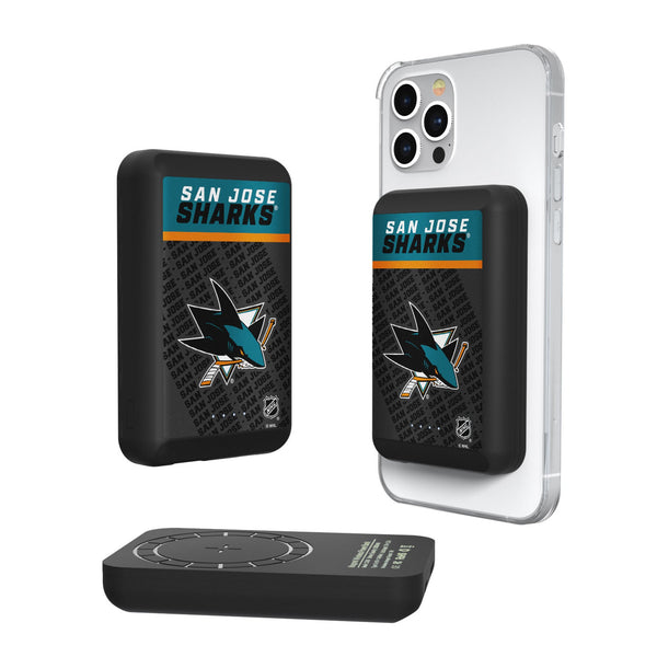 San Jose Sharks Endzone Plus Wireless Mag Power Bank