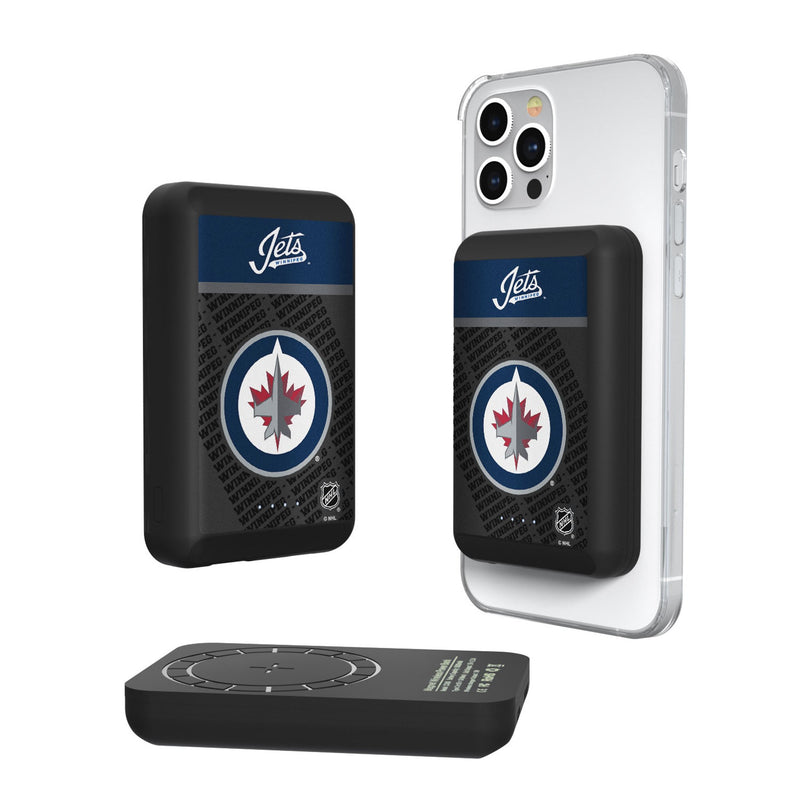 Winnipeg Jets Endzone Plus Wireless Mag Power Bank