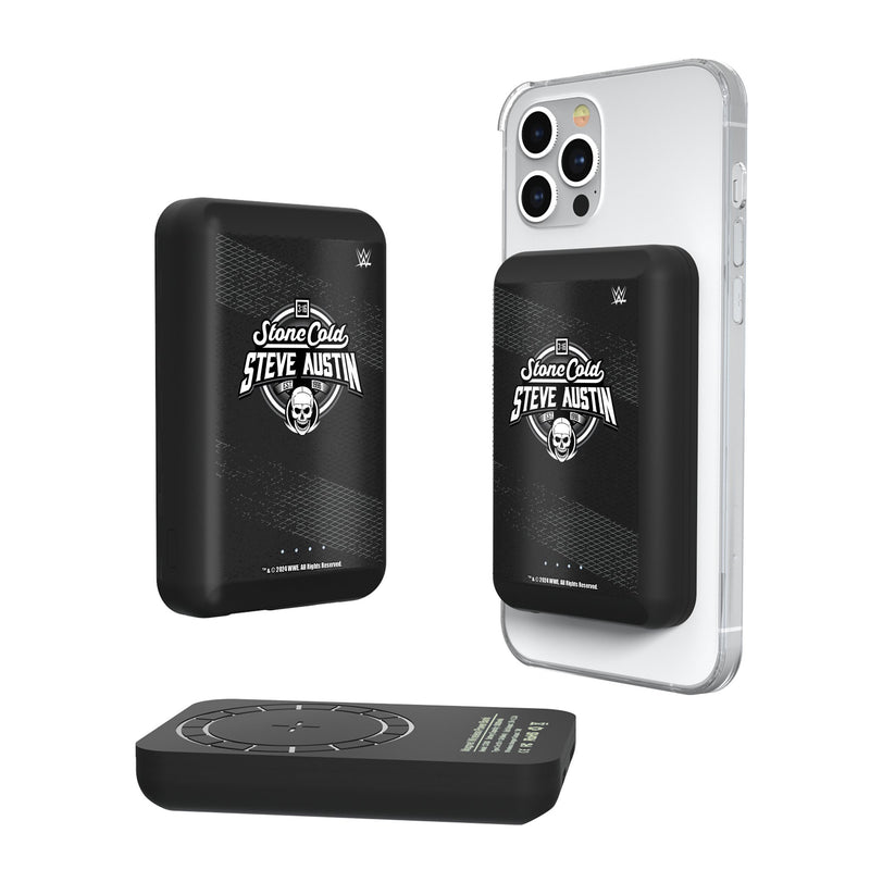 Stone Cold Steve Austin Steel Wireless Mag Power Bank