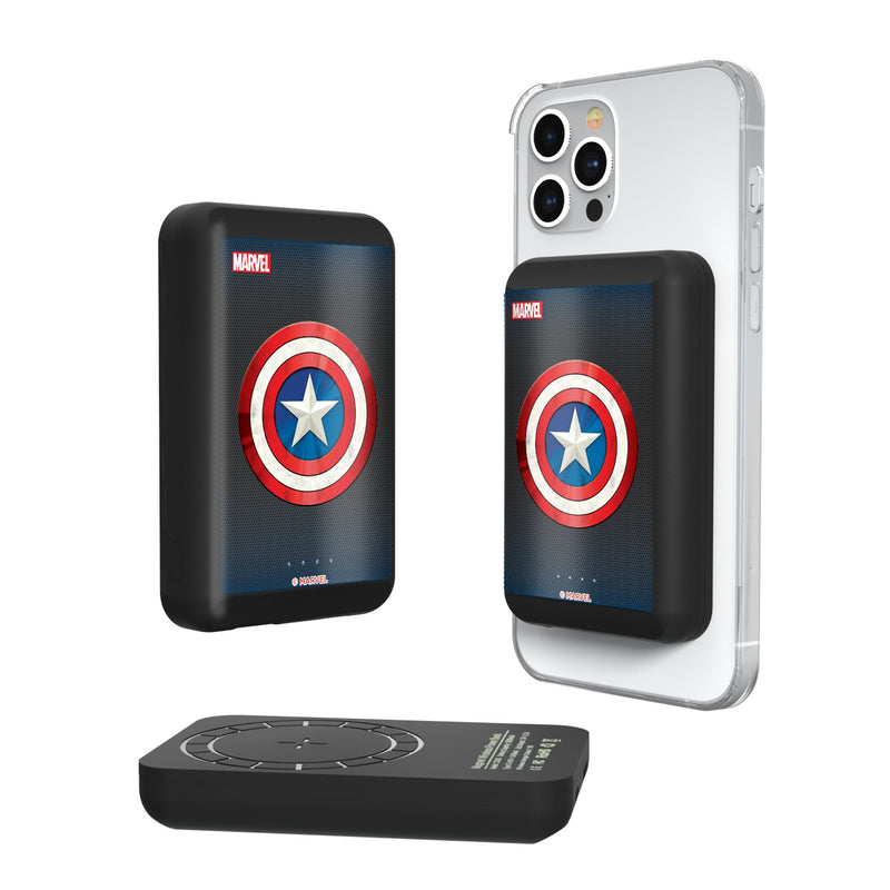 Marvel Avengers Captain America Grid Wireless Mag Power Bank