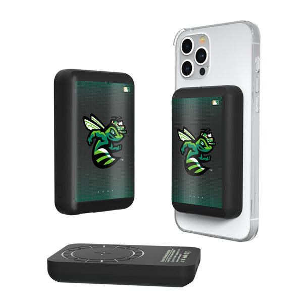 Augusta GreenJackets Linen Wireless Mag Power Bank