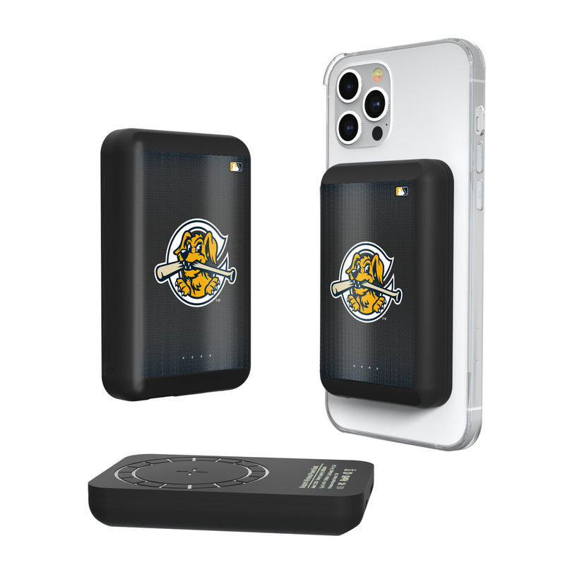 Charleston RiverDogs Linen Wireless Mag Power Bank