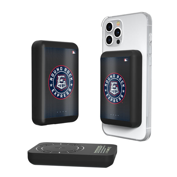 Round Rock Express Linen Wireless Mag Power Bank