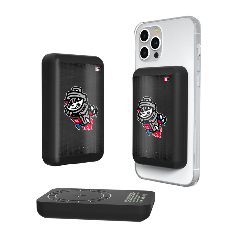 Rocket City Trash Pandas Linen Wireless Mag Power Bank