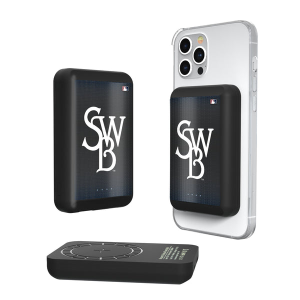 Scranton/Wilkes-Barre RailRiders Linen Wireless Mag Power Bank