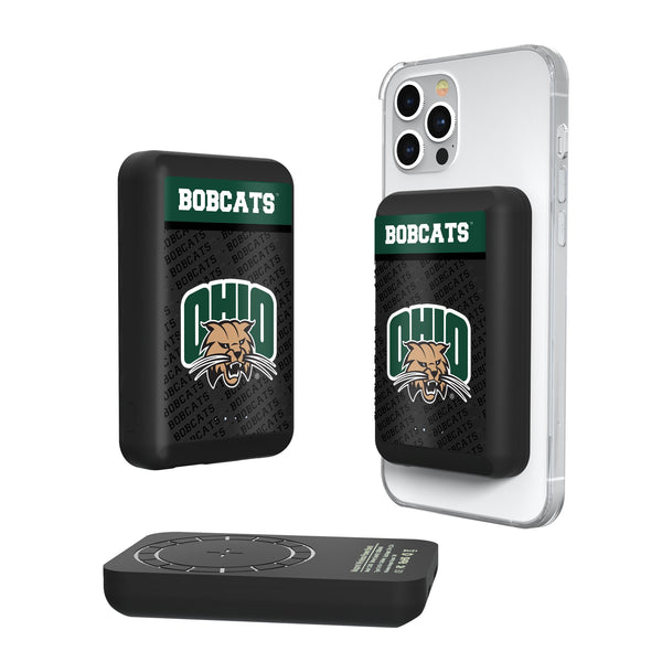 Ohio University Bobcats Endzone Plus Wireless Mag Power Bank