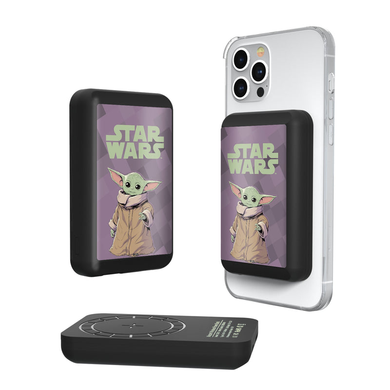 Star Wars: The Mandalorian Grogu Color Block Wireless Mag Power Bank