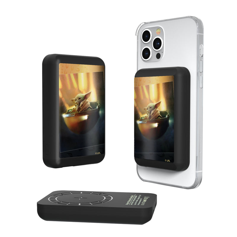 Star Wars: The Mandalorian Grogu Portrait Wireless Mag Power Bank