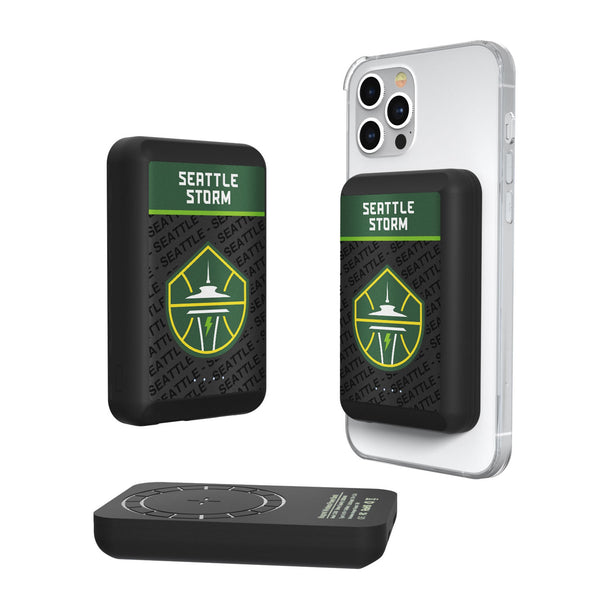 Seattle Storm Endzone Plus Wireless Mag Power Bank