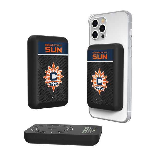 Connecticut Sun Endzone Plus Wireless Mag Power Bank