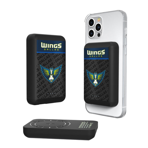 Dallas Wings Endzone Plus Wireless Mag Power Bank