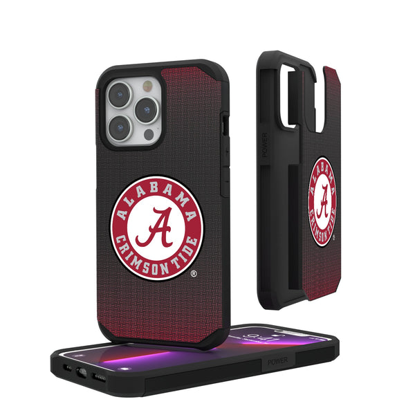 University of Alabama Crimson Tide Linen iPhone Rugged Phone Case