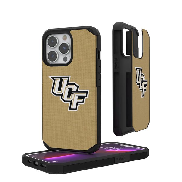 University of Central Florida Golden Knights Solid iPhone Rugged Phone Case