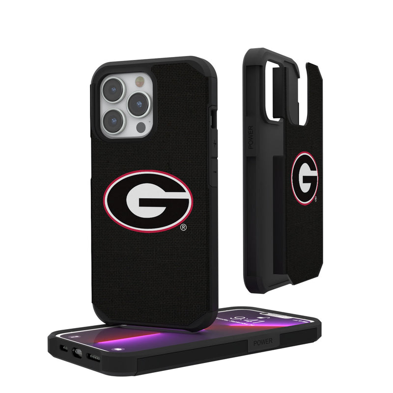 University of Georgia Bulldogs Solid iPhone Rugged Phone Case