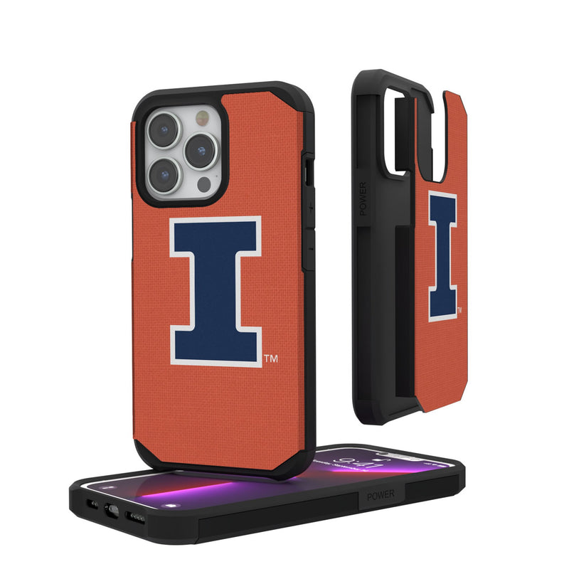 University of Illinois Fighting Illini Solid iPhone Rugged Phone Case