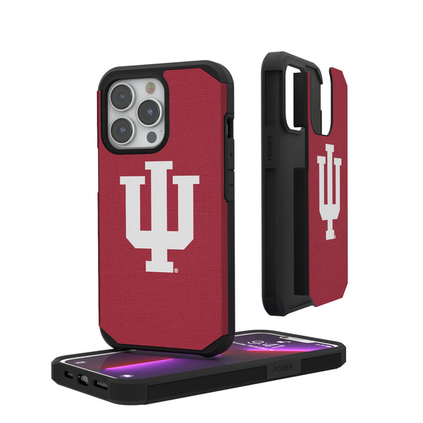 Indiana University Hoosiers Solid iPhone Rugged Phone Case