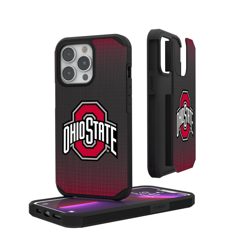 Ohio State University Buckeyes Linen iPhone Rugged Phone Case