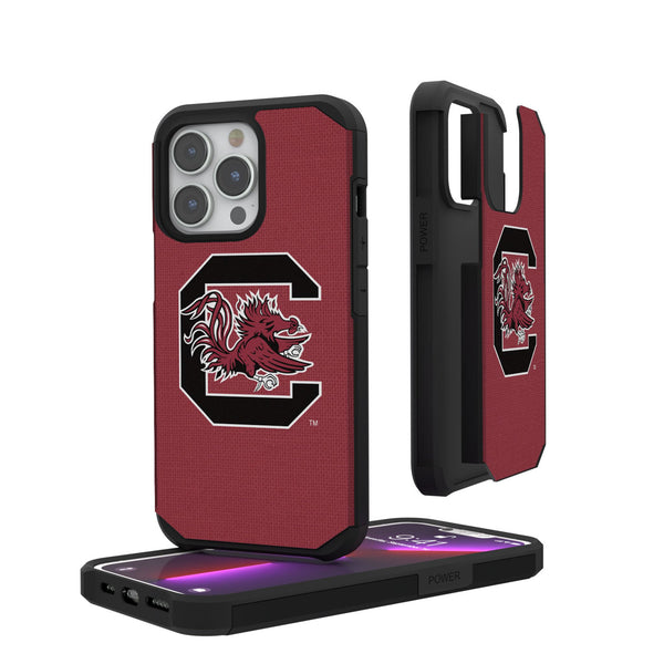 University of South Carolina Gamecocks Solid iPhone Rugged Phone Case