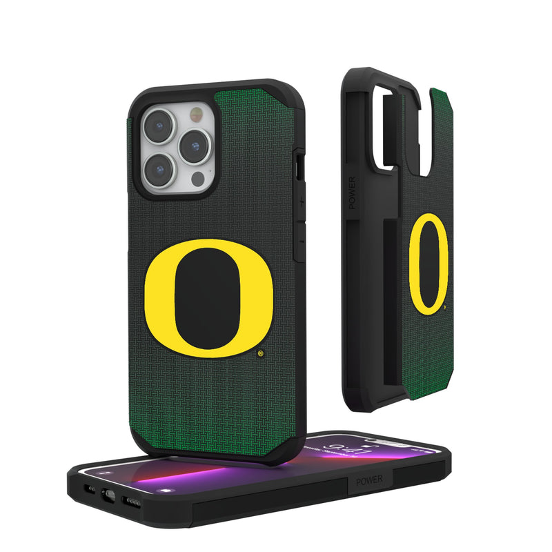 University of Oregon Ducks Linen iPhone Rugged Phone Case