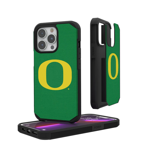 University of Oregon Ducks Solid iPhone Rugged Phone Case