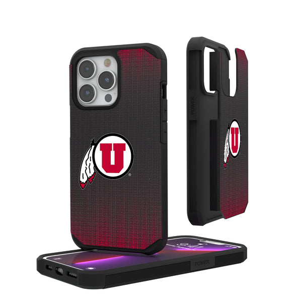 University of Utah Utes Linen iPhone Rugged Phone Case