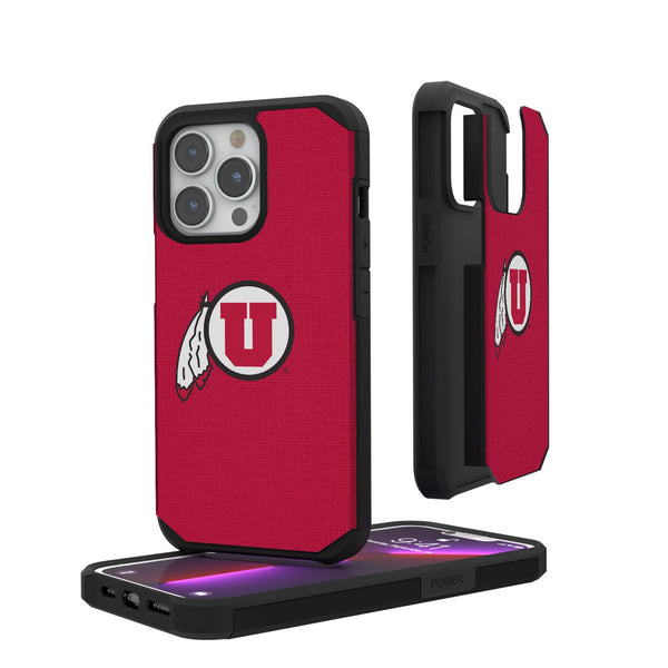 University of Utah Utes Solid iPhone Rugged Phone Case