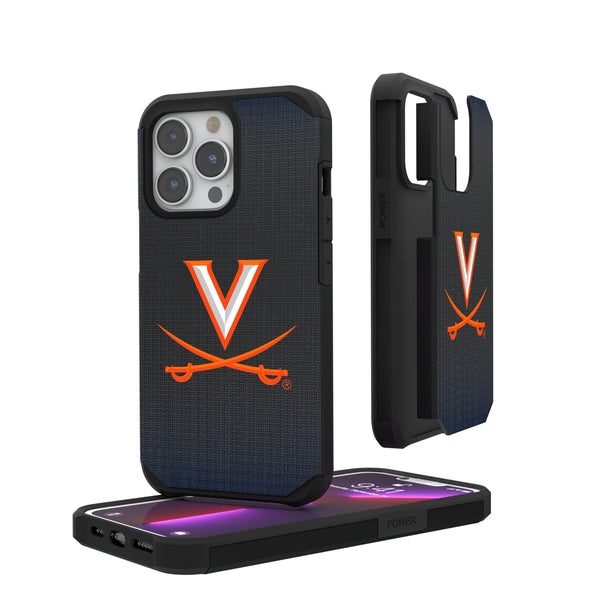 University of Virginia Cavaliers Linen iPhone Rugged Phone Case