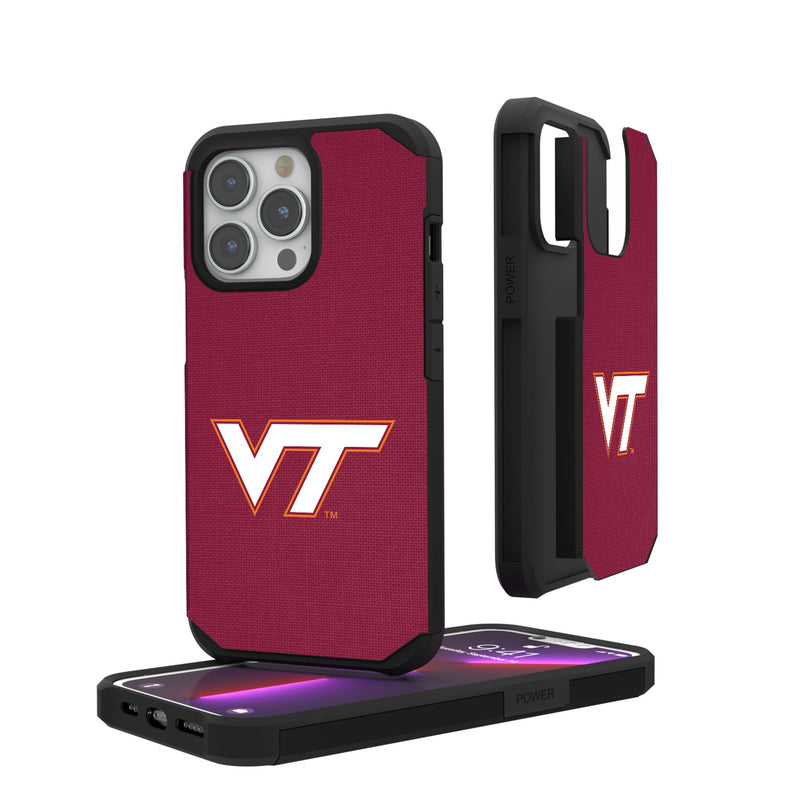 Virginia Tech Hokies Solid iPhone Rugged Phone Case