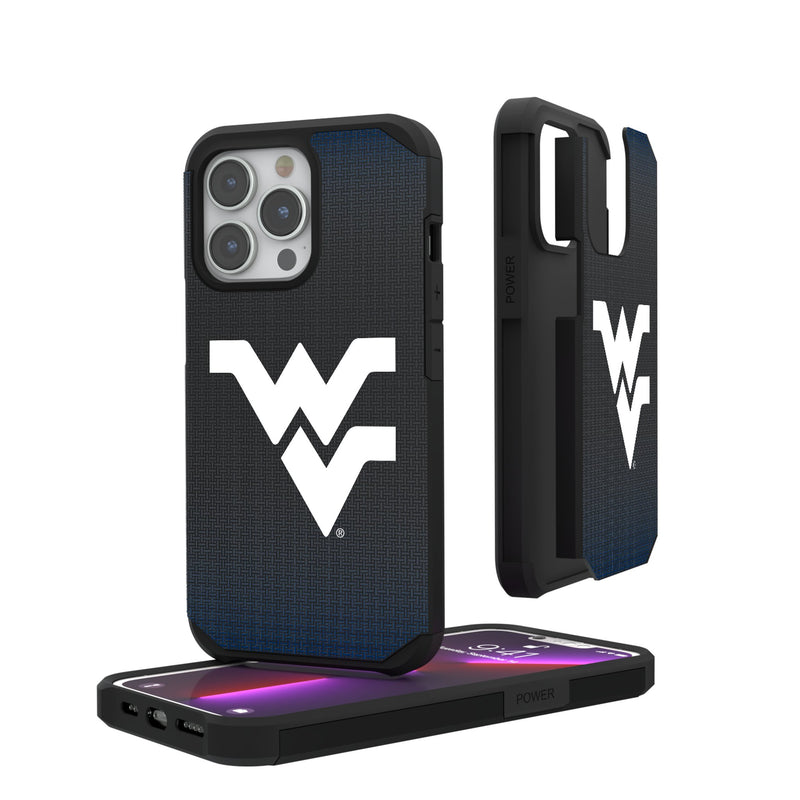 West Virginia University Mountaineers Linen iPhone Rugged Phone Case