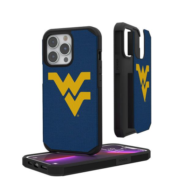 West Virginia University Mountaineers Solid iPhone Rugged Phone Case