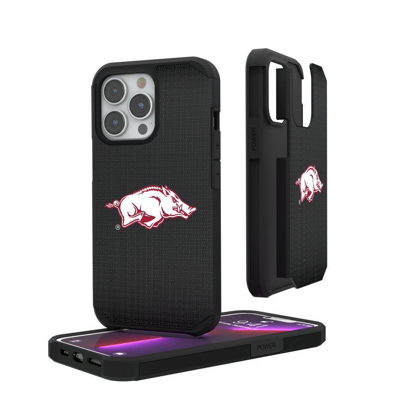 University of Arkansas Fayetteville Razorbacks Linen iPhone Rugged Phone Case