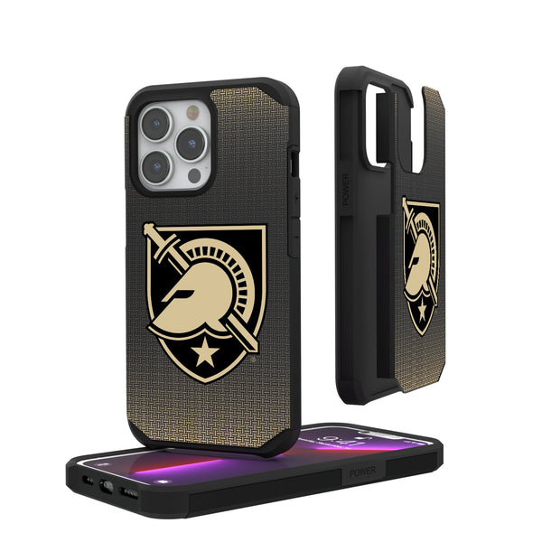 United States Military Academy Black Knights Linen iPhone Rugged Phone Case