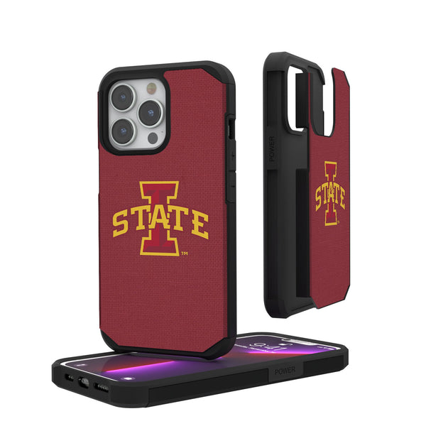 Iowa State University Cyclones Solid iPhone Rugged Phone Case