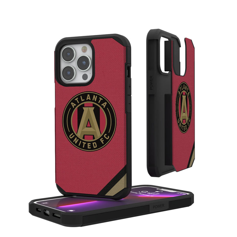 Atlanta United FC  Diagonal Stripe iPhone Rugged Phone Case