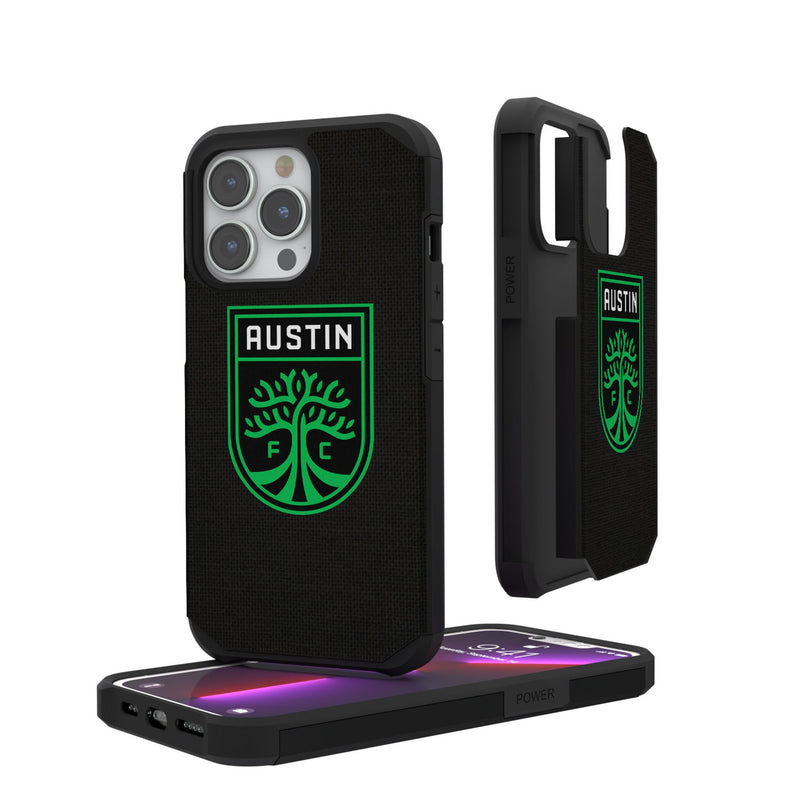 Austin FC  Solid iPhone Rugged Phone Case