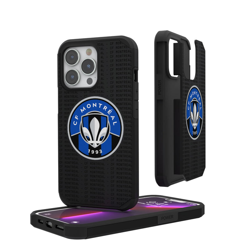 CF Montreal  Text Backdrop iPhone Rugged Phone Case