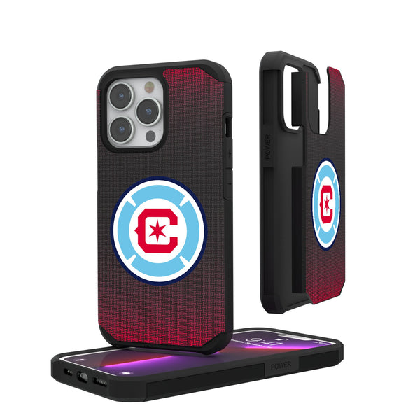 Chicago Fire  Linen iPhone Rugged Phone Case