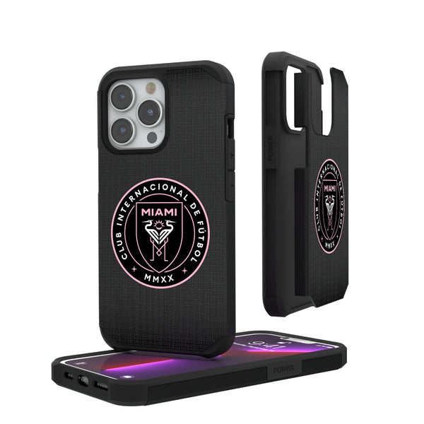 Inter Miami CF  Linen iPhone Rugged Phone Case