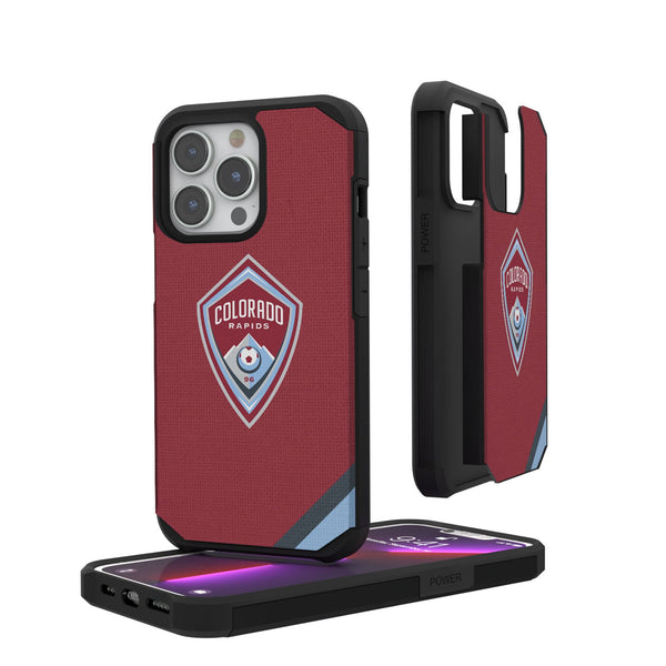 Colorado Rapids  Diagonal Stripe iPhone Rugged Phone Case